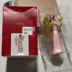 Hallmark Harmony Angel Ornament - Pink and Gold